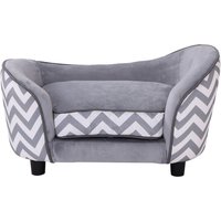 Haustiersofa Hundebett Hundecouch Hundesofa Hundematte Katze mit Kissen von PawHut