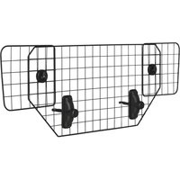 Hundeschutzgitter Auto Universal Kofferraumgitter verstellbar Trenngitter Metall schwarz (90-120) x 40,5 cm von PawHut