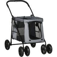 Hundewagen, Hundetrolley mit Kissen, faltbarer Hundebuggy, Katzenbuggy von PawHut