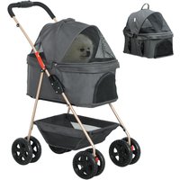 Hundewagen 3 in 1 Hundebuggy Faltbar Hundebox, klappbar Transporttasche Hundewagen 3 in 1 Hundebuggy Faltbar Hundebox, klappbar Transporttasche von PawHut