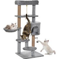 Katzen Kratzbaum 120 cm Katzenbaum mit Korb, Katzenhöhle, Spielball Katzen Kratzbaum 120 cm Katzenbaum mit Korb, Katzenhöhle, Spielball von PawHut