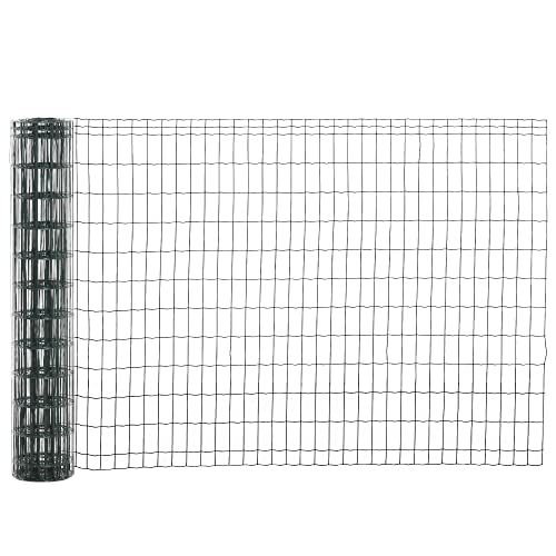 PawHut 10 x 1,22 m Drahtzaun Gartenzaun Grünen Maschendraht Gitterzaun Maschenweite 50 x 250 mm Drahtgitter-Rolle Kaninchendraht Drahtzaun Stahl von PawHut