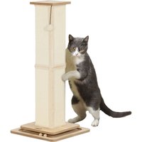PawHut 3-in-1 Kratzstamm, 87cm Kratzsäule, Sisal-Katzenkratzbaum mit Spielball von PawHut