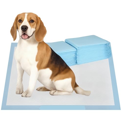 PawHut 80 Stück Trainingsmatten für Hunde, wasserdicht, 6 Schichten mit schnell trocknender Oberfläche, Schutz, 60 x 60 cm von PawHut