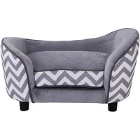 PawHut Haustier-Sofa, BxL: 5 x 10 cm, grau/schwarz - bunt von PawHut