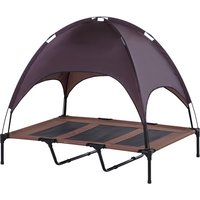 PawHut Hunde-Bett, BxL: 92 x 50 cm, kaffeefarben/schwarz - bunt von PawHut