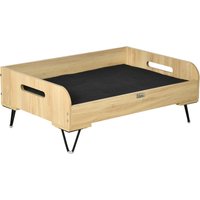 PawHut Hundebett natur Holz B/H/L: ca. 56x31,5x82 cm von PawHut