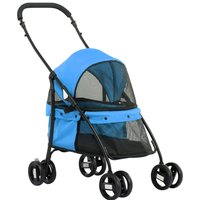 PawHut Hundebuggy Klappbar Haustierwagen mit Meshfenster, 2 Sicherheitsleinen PawHut Hundebuggy Klappbar Haustierwagen mit Meshfenster, 2 Sicherheitsleinen von PawHut