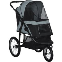 PawHut Hundebuggy mit Reflektoren, Faltbarer Katzenbuggy für Kleine Mittle Hunde von PawHut