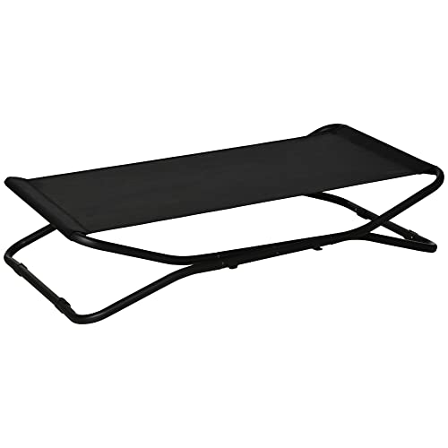 PawHut Hundeliege Outdoor, Erhöhtes Hundebett für kleine und mittelgroße Hunde, Kühlende Haustierliege mit robuster Stahlrahmen,Tragbares Stehendes Haustierbett, 111 x 65,5 x 19 cm, Schwarz PawHut Hundeliege Outdoor, Erhöhtes Hundebett für kleine und mittelgroße Hunde, Kühlende Haustierliege mit robuster Stahlrahmen,Tragbares Stehendes Haustierbett, 111 x 65,5 x 19 cm, Schwarz von PawHut