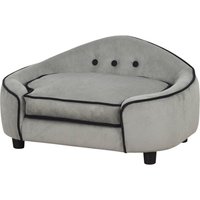 PawHut Hundesofa grau Holz B/H/T: ca. 67x36x45 cm PawHut Hundesofa grau Holz B/H/T: ca. 67x36x45 cm von PawHut
