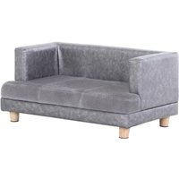 PawHut Hundesofa grau Holz B/H/T: ca. 68x32x41 cm von PawHut