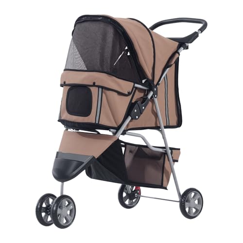 PawHut Hundewagen Hundebuggy Buggy Hunde Katzen Pet Stroller Hunde Buggy Kaffeebraun PawHut Hundewagen Hundebuggy Buggy Hunde Katzen Pet Stroller Hunde Buggy Kaffeebraun von PawHut