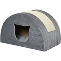 Katzenhöhle mit Kraztbrett Katzenbett Kratzhaus Katzenhaus Katzenwohnung Sisal Grau 48,5 x 30 x 30 cm Katzenhöhle mit Kraztbrett Katzenbett Kratzhaus Katzenhaus Katzenwohnung Sisal Grau 48,5 x 30 x 30 cm von PawHut
