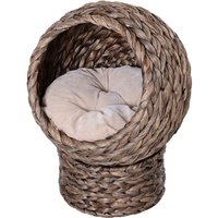 PawHut Katzenkorb dunkelbraun Baumwolle B/H/L: ca. 33x52x42 cm von PawHut