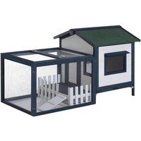 PawHut Meerschweinchenstall grün Holz B/H/L: ca. 78x84x151 cm PawHut Meerschweinchenstall grün Holz B/H/L: ca. 78x84x151 cm von PawHut