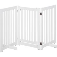PawHut Schutzgitter, BxHxT: 1 x 5 x 155 cm, Mitteldichte Faserplatte (MDF) - weiss von PawHut