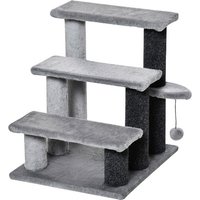 PawHut Tiertreppe, 45 cm, grau von PawHut