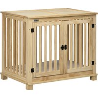 Hundekäfig, Tierkäfig aus Holz, Haustierkäfig für mittelgroße Hunde Hundekäfig, Tierkäfig aus Holz, Haustierkäfig für mittelgroße Hunde von PawHut