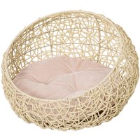 PawHut Katzenbett beige Kunststoff H/D: ca. 35x56 cm von PawHut