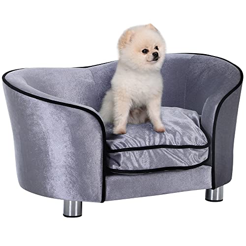 Pawhut Luxus Hundesofa Katzensofa Tier Sofa Hundecouch Couch Hundebett Tierbett von PawHut