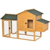 Zwerghühnerstall Zwerghühnerhaus Auslauf Geflügelstall Nistkasten Holz Zwerghühnerstall Zwerghühnerhaus Auslauf Geflügelstall Nistkasten Holz von PawHut