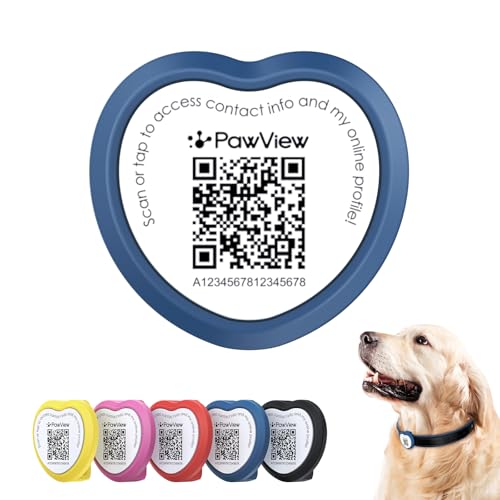 PawView Silikon Hundemarke mit Qr Code NFC - Wasserdichter geräuschloser Pet ID Tag mit Online-Profil, Gegen Verlust, Finder scannt ohne App, DE PawView Silikon Hundemarke mit Qr Code NFC - Wasserdichter geräuschloser Pet ID Tag mit Online-Profil, Gegen Verlust, Finder scannt ohne App, DE von PawView
