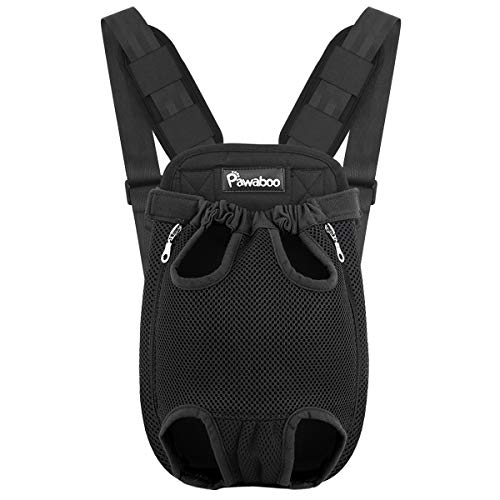 Pawaboo Haustier Rucksack Hund Tragetasche, Verstellbar Beinen heraus Rucksäcke Haustier Tragbar Reisetasche, Atmungsaktiv und Bequem Speziell für Klein Mittler Hunde Katzen Welpen, S, Schwarz Pawaboo Haustier Rucksack Hund Tragetasche, Verstellbar Beinen heraus Rucksäcke Haustier Tragbar Reisetasche, Atmungsaktiv und Bequem Speziell für Klein Mittler Hunde Katzen Welpen, S, Schwarz von Pawaboo