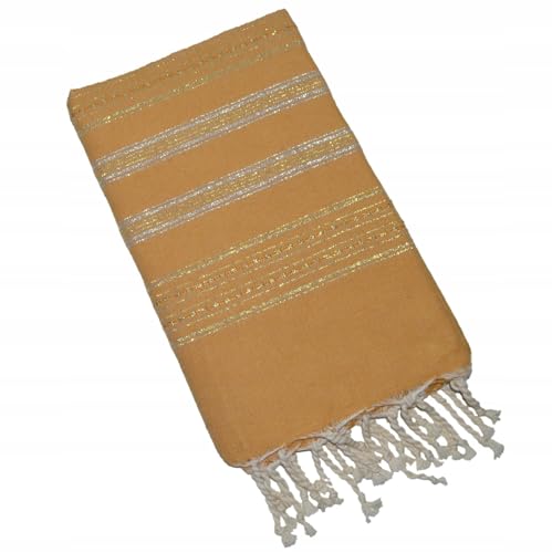 Pawakabano Fouta Hamamtuch Saunatuch Strandtuch Baumwolltuch Badetuch Baumwolle Lurex ca. 200x100 cm von Pawakabano