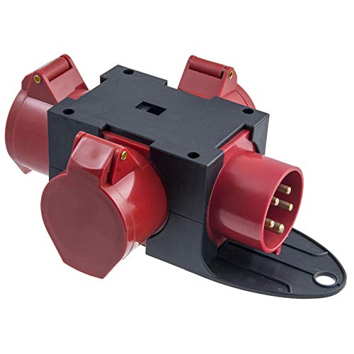 Pawbol Stromverteiler 3 x 16A / 400 V, Dreiphasig, Kunststoff, R-Box Mini 1 von Pawbol
