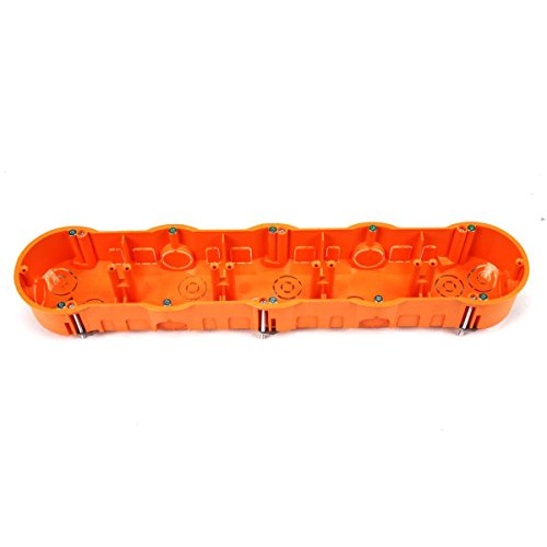 Pawbol Hohlwanddose 5-fach Schalterdose Abzweigdose Hohlraumdose Ø 60 x 45 mm orange von PAWBOL