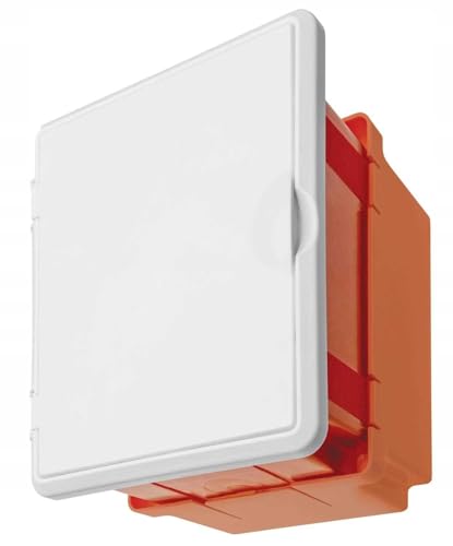 Pawbol Blitzschutzdose Abzweigdose Installationsdose erweiterbar 165x135x79/141mm + Geräteschrauben (Orange, Kunststoff, Wasserschutz) von PAWBOL