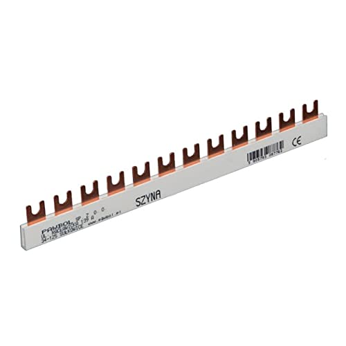 Phasenschiene 1x10mm² 12-Module Sammelschiene Kammschiene Hutschiene Phasenschiene 1x10mm² 12-Module Sammelschiene Kammschiene Hutschiene von PAWBOL