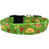 Taco Hundehalsband | Grünes Mit Tacos & Chips Cinco De Mayo Saguaro Kaktus Prickly Pear von PawesomePups