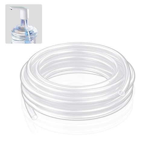 Pawfly 3 m Lebensmittelechter Silikonschlauch 9.5 mm ID x 12.7 mm OD Hochtemperatur Silikonschlauch für Brauerei Weinherstellung Flexibler transparenter Schlauch Luftschlauch Aquarienschlauch von Pawfly