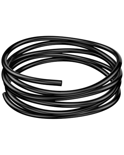 Pawfly Aquarium Luftschlauch 2 m Standard 4-6 mm Schlauch für Aquarium Luftpumpe Flexibler knickfester Reiner PVC Schlauch für Aquarium Garten Terrarium Teich, Schwarz von Pawfly