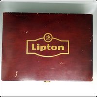 Große Lipton Holz Tee Geschenkbox von PawhillTreasures