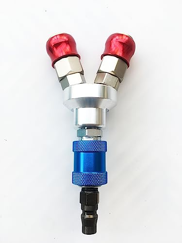 Pawleso Druckluftverteiler 2-fach mit Kupplungen, Schiebeventil, Y Luftverteiler 1/4 Zoll Faden luftstromregelventil, Gewindebeschichtung Verteiler 2-fach, Luftquellenschalter Pawleso Druckluftverteiler 2-fach mit Kupplungen, Schiebeventil, Y Luftverteiler 1/4 Zoll Faden luftstromregelventil, Gewindebeschichtung Verteiler 2-fach, Luftquellenschalter von Pawleso