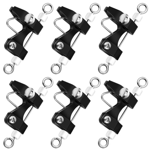 Pawlickio 6 Stück Outrigger Release Clips Downrigger Release Clips mit Einstellbarer Spannung Planer Board Clips Downrigger Fishing Kite von Pawlickio