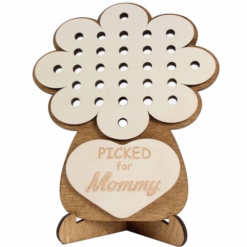 Pawlickio Handgepflückter Blumenhalter zum Muttertag, Bündel Selbstgemachter Blumenhalter, Geschenk für Oma Von der Enkelin-Mutter von Pawlickio