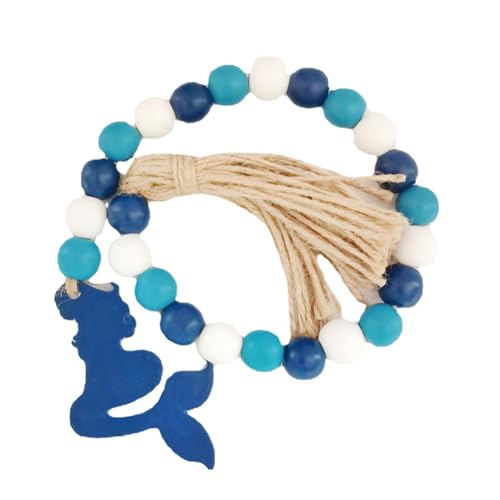 Pawlickio Marineperlen, Mediterraner Stil, Ozean, Holzperlengirlande, Strand-Holzperlengirlande, Snacks, Sommerdekorationen A von Pawlickio