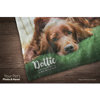 Benutzerdefinierte Foto Decke - Haustier Verlust Geschenke Erinnerungsdecke Des Haustieres Erinnerung Benutzerdefinierter Überwurf von Pawpillo