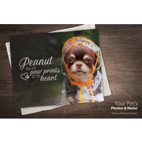 Benutzerdefinierte Foto Decke - Hund Erinnerungsgeschenk Muttertagsgeschenk Haustier Verlust Geschenk Erinnerung Geschenkidee Kuschelige Individuelle von Pawpillo