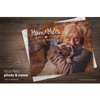 Individuelle Haustier Decke - Foto Hunde Erinnerungs Geschenkidee Mutter Geschenk Erinnerung Verlust Muttertag Vatertag von Pawpillo