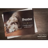 Individuelle Haustierdecke - Geschenkidee Für Hunde Erinnerung An Haustiere Decke Zum Verlust Von Haustieren Vatertag Haustier-Andenken Fotodecke von Pawpillo
