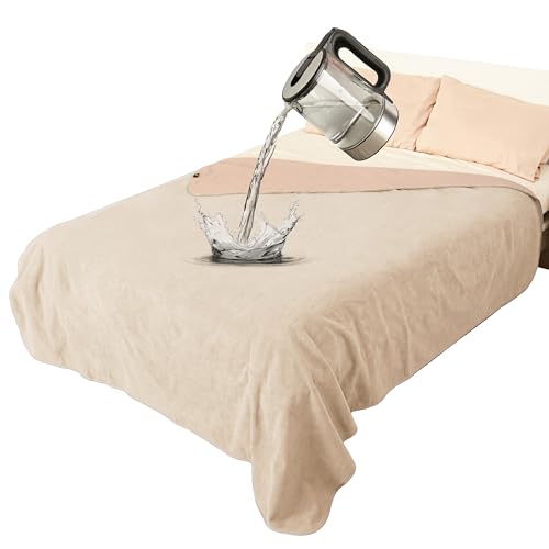 Pawsee Wasserdicht Hundedecke Katzendecken Waschbar, wasserdichte Decke für Große Hunde Sofaschutz Couch Überwurf, Flauschig Wasserdicht Liebesdecke für Schutzdecke Tagesdecke, L 203 x 152cm von Pawsee