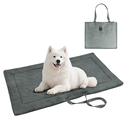 Pawsse Wasserdicht Hundedecke für Unterwegs 127 x 70cm, Outdoor Hundematte Waschbar Hundekissen zum Mitnehmen, Faltbare Hundebett für Reise Auto Camping, Grau Pawsse Wasserdicht Hundedecke für Unterwegs 127 x 70cm, Outdoor Hundematte Waschbar Hundekissen zum Mitnehmen, Faltbare Hundebett für Reise Auto Camping, Grau von Pawsee