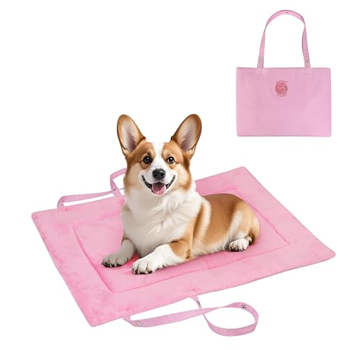 Pawsse Wasserdicht Hundedecke für Unterwegs 80 x 60cm, Outdoor Hundematte Waschbar Hundekissen zum Mitnehmen, Faltbare Hundebett für Reise Auto Camping, Rosa Pawsse Wasserdicht Hundedecke für Unterwegs 80 x 60cm, Outdoor Hundematte Waschbar Hundekissen zum Mitnehmen, Faltbare Hundebett für Reise Auto Camping, Rosa von Pawsee