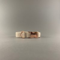 Natürliches Hanf-Hundehalsband Mit Hanfstoff Und Individueller Metallbeschläge von PawsomePetToys