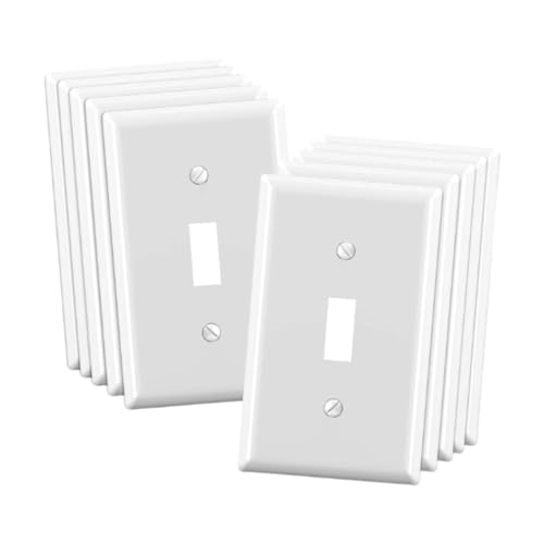 10 Stück amerikanische Standard-Steckdosen-Wandplatten, 11,2 x 7,9 cm, Dekorateur-Schalterabdeckungen, Steckdosenpaneele für Zuhause, Wohnheim, Hotel, 1 kleines Loch 10 Stück amerikanische Standard-Steckdosen-Wandplatten, 11,2 x 7,9 cm, Dekorateur-Schalterabdeckungen, Steckdosenpaneele für Zuhause, Wohnheim, Hotel, 1 kleines Loch von PawwJoy